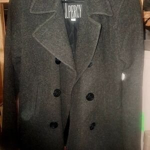 Men's Classic Gray Pea Coat